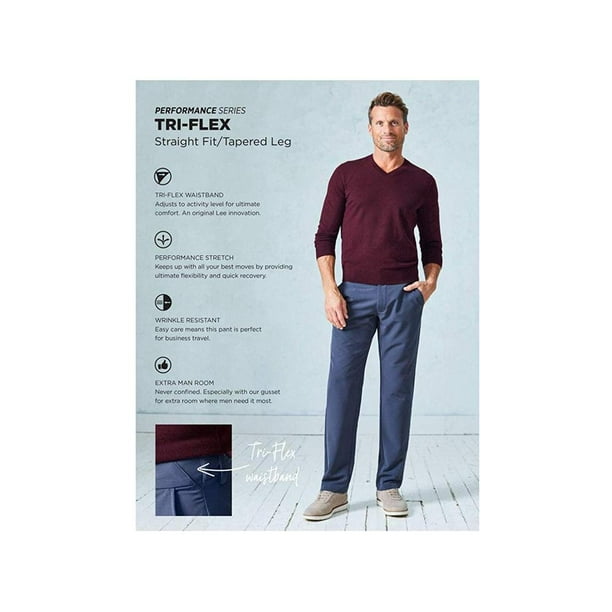 LEE Mens Performance Series Tri-Flex No Iron Relaxed Fit Pant LEE Mens Performance Series Tri-Flex No Iron Relaxed Fit Pant